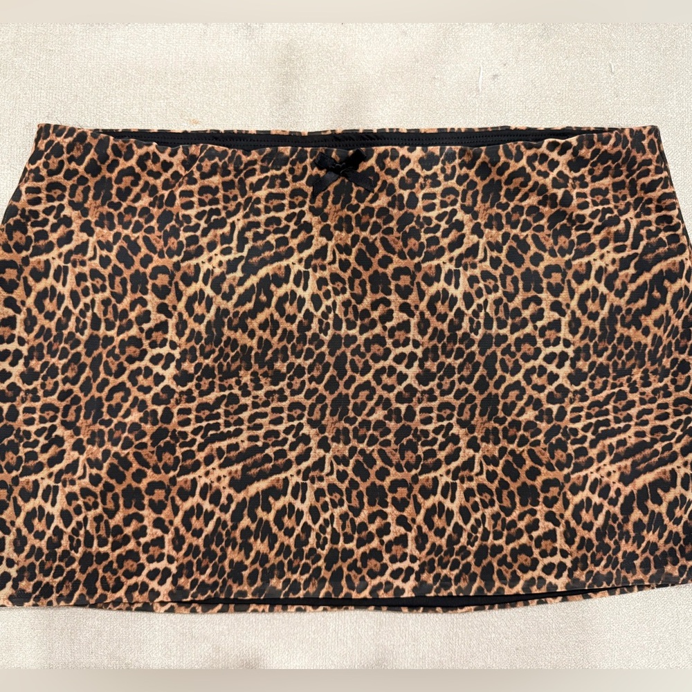 Edikted Edin Leopard Print Mesh Mini
